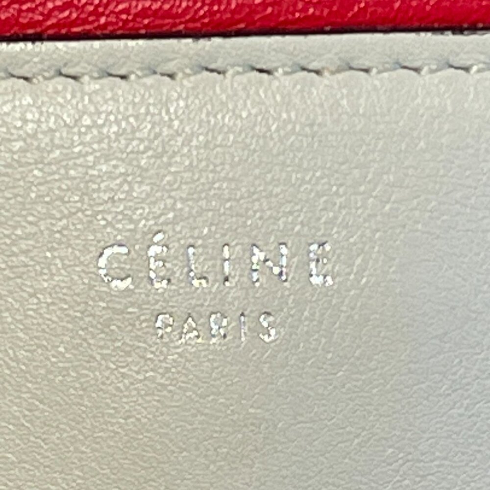 Celine Medium Frame Shoulder Bag in Red and Cream - Preowned - Picture 12 of 15